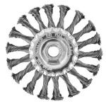 Szczotka druciana tarczowa 115 mm, drut skręcony, stalowy, M14