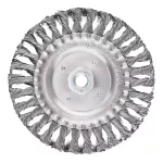 Szczotka druciana tarczowa 150 mm, drut skręcony, stalowy, M14