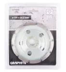 Tarcza diamentowa szlifierska, 1 segment, 125 x 22.2 mm, na sucho