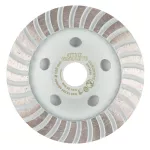 Tarcza diamentowa szlifierska, turbo, 125 x 22.2 mm, na sucho