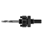 Adapter z wiertłem pilotującym do otwornic bi-metalowych 32-152 mm, Hex