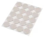 Podkładki filcowe okrągłe samoprzylepne, jasnobrązowe 20 mm, 20 szt.