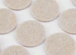 Podkładki filcowe okrągłe samoprzylepne, jasnobrązowe 28 mm, 12 szt.