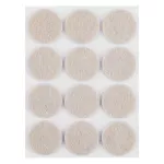 Podkładki filcowe okrągłe samoprzylepne, jasnobrązowe 28 mm, 12 szt.