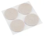 Podkładki filcowe okrągłe samoprzylepne, jasnobrązowe 40 mm, 4 szt.