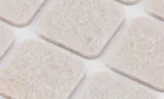 Podkładki filcowe samoprzylepne, jasnobrązowe 20x20 mm, 20 szt.