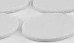 Podkładki filcowe okrągłe samoprzylepne, białe 40 mm, 4 szt.