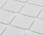 Podkładki filcowe samoprzylepne, białe 20x20 mm, 20 szt.