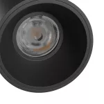 ORBITO NATYNKOWA 10W NW 230V 40ST IP44 UGR<19 RA90 FI75X100MM CZARNY OKRĄGŁA 5 LAT