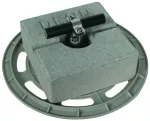 Wspornik dachowy do przewodu HVI o śr. 20-23 mm z kwadratową podstawą betonową 4,7 kg i podkładką DLH ZS 20 23 V2A 4.7KG BES180 GP300 K