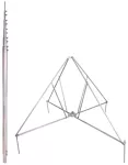 Teleskopowy maszt odgromowy + statyw na 4 nogach FS T D50 1.8 8.0M AL VBS RA1330 V2A