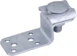 Wspornik przyłączeniowy Z-kształtny, z podwójnym zaciskiem, do drutu o śr. 8-10 mm, stal HDG AL ZF DUL 6.10 B5.2 6.5 L81 STTZN