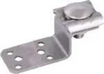 Wspornik przyłączeniowy Z-kształtny, z podwójnym zaciskiem, do drutu o śr. 8-10 mm, stal nierdzewna AL ZF DUL 6.10 B5.2 6.5 L81 V2A