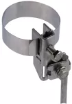 Obejma taśmowa do anten, na rurę o śr. 16-168 mm (3/4-6"), do drutu o śr. 6-8/10 mm, stal nierdzewna BRS 16.168 AK1X10 2X6.8 V2A
