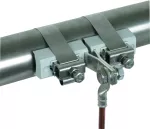 Obejma taśmowa do rur o śr. 27-89 mm (3/4-3") w strefach Ex, ze śrubą M10, Cu/galSn-stal nierdzewna EX BRS 90