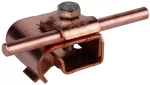 Zacisk rynnowy do drutu o śr. 6-10 mm, na wywinięcie o śr. 16-22 mm, Cu DRK KB 6.10 W16.22 CU