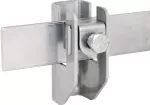 Wspornik do płaskownika o grubości do 11 mm / drutu 6-10 mm, odległość od ściany 11 mm, stal nierdzewna FRH 11 6.10 WA15 B7 V2A