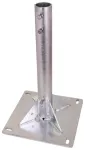 Statyw do rur wsporczych o śr. 50 mm, z podstawą SRS D50 300 300 H500 STTZN