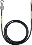 Kabel uziemiający 10 mm², dł. 2,05 m, końcówka kablowa otwarta M8/M10 i sworzeń o rozmiar 10, kolor czarny EL10 L2.05M 1KSO 8.10 1SKS 10
