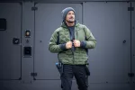 PAUL kurtka ocieplana z kapturem oliwkowa S (48)