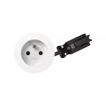 SIMON 400 TS4-3101002-230 SIMON 400 gniazdo okrągłe 16A/230V~ typ E (bolec); przyłącze kabel 20 cm Wieland; fi80mm; biały