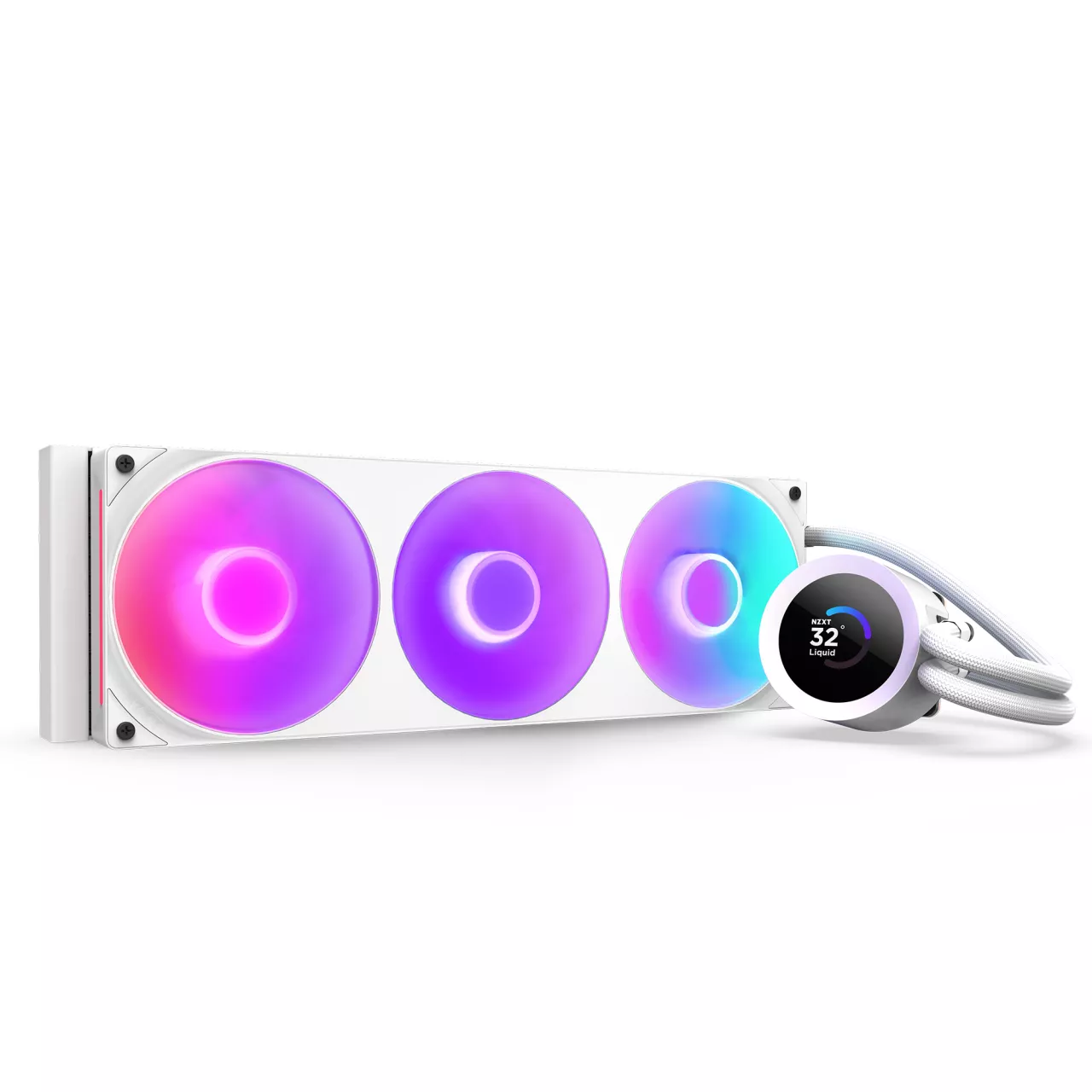 CHŁODZENIE WODNE NZXT KRAKEN PLUS 360 RGB LCD BIAŁE