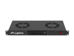 PANEL WENTYLACYJNY LCD POZIOMY 1U Z TERMOSTATEM DO SZAF 19" 2 WENTYLATORY 23 (USZKODZONE OPAKOWANIE)