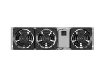 PANEL WENTYLACYJNY PIONOWY 19" 3U DO SZAF RACK TRZY WENTYLATORY 230V SZARY LANBERG