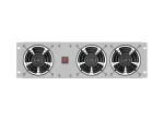 PANEL WENTYLACYJNY PIONOWY 19" 3U DO SZAF RACK TRZY WENTYLATORY 230V SZARY LANBERG