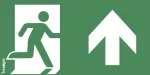 Piktogram WYJŚCIE W GÓRĘ PRAWO - E10 (300X150mm) / LOGO / 85110 /
