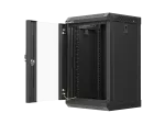 SZAFA INSTALACYJNA RACK WISZĄCA 10" 9U 300X300 CZARNA DRZWI PRZESZKLONE LANBERG (FLAT PACK)