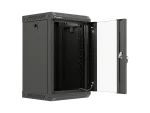SZAFA INSTALACYJNA RACK WISZĄCA 10" 9U 300X300 CZARNA DRZWI PRZESZKLONE LANBERG (FLAT PACK)