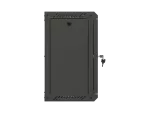 SZAFA INSTALACYJNA RACK WISZĄCA 10" 9U 300X300 CZARNA DRZWI PRZESZKLONE LANBERG (FLAT PACK)