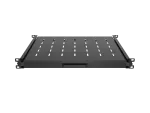 WYSUWANA PÓŁKA DO SZAF RACK 19" 350MM CZARNA LANBERG (1U/445X350MM UDŹWIG DO 35KG, MONTAŻ 4PUNKTOWY)