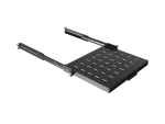 WYSUWANA PÓŁKA DO SZAF RACK 19" 350MM CZARNA LANBERG (1U/445X350MM UDŹWIG DO 35KG, MONTAŻ 4PUNKTOWY)