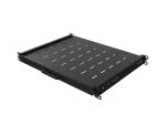 WYSUWANA PÓŁKA DO SZAF RACK 19" 350MM CZARNA LANBERG (1U/445X350MM UDŹWIG DO 35KG, MONTAŻ 4PUNKTOWY)