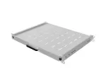 WYSUWANA PÓŁKA DO SZAF RACK 19" 350MM SZARA LANBERG (1U/445X350MM UDŹWIG DO 35KG, MONTAŻ 4 PUNKTOWY)