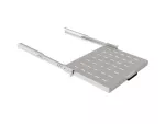 WYSUWANA PÓŁKA DO SZAF RACK 19" 350MM SZARA LANBERG (1U/445X350MM UDŹWIG DO 35KG, MONTAŻ 4 PUNKTOWY)