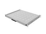 WYSUWANA PÓŁKA DO SZAF RACK 19" 350MM SZARA LANBERG (1U/445X350MM UDŹWIG DO 35KG, MONTAŻ 4 PUNKTOWY)