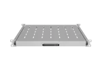 WYSUWANA PÓŁKA DO SZAF RACK 19" 350MM SZARA LANBERG (1U/445X350MM UDŹWIG DO 35KG, MONTAŻ 4 PUNKTOWY)