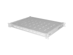 WYSUWANA PÓŁKA DO SZAF RACK 19" 350MM SZARA LANBERG (1U/445X350MM UDŹWIG DO 35KG, MONTAŻ 4 PUNKTOWY)