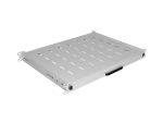 WYSUWANA PÓŁKA DO SZAF RACK 19" 350MM SZARA LANBERG (1U/445X350MM UDŹWIG DO 35KG, MONTAŻ 4 PUNKTOWY)