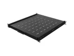WYSUWANA PÓŁKA DO SZAF RACK 19" 500MM CZARNA LANBERG (1U/445X500MM UDŹWIG DO 35KG, MONTAŻ 4 PUNKTOWY