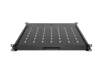 WYSUWANA PÓŁKA DO SZAF RACK 19" 500MM CZARNA LANBERG (1U/445X500MM UDŹWIG DO 35KG, MONTAŻ 4 PUNKTOWY