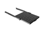 WYSUWANA PÓŁKA DO SZAF RACK 19" 500MM CZARNA LANBERG (1U/445X500MM UDŹWIG DO 35KG, MONTAŻ 4 PUNKTOWY