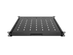 WYSUWANA PÓŁKA DO SZAF RACK 19" 500MM CZARNA LANBERG (1U/445X500MM UDŹWIG DO 35KG, MONTAŻ 4 PUNKTOWY