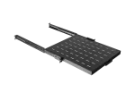 WYSUWANA PÓŁKA DO SZAF RACK 19" 500MM CZARNA LANBERG (1U/445X500MM UDŹWIG DO 35KG, MONTAŻ 4 PUNKTOWY