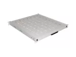 WYSUWANA PÓŁKA DO SZAF RACK 19" 500MM SZARA LANBERG (1U/445X500MM UDŹWIG DO 35KG, MONTAŻ 4 PUNKTOWY)