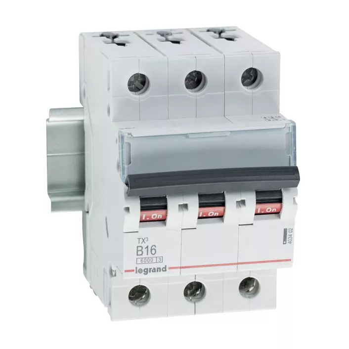 WYŁĄCZNIK NADPRĄDOWY S 303 3P B 16A 6000A SERII TX3, Legrand