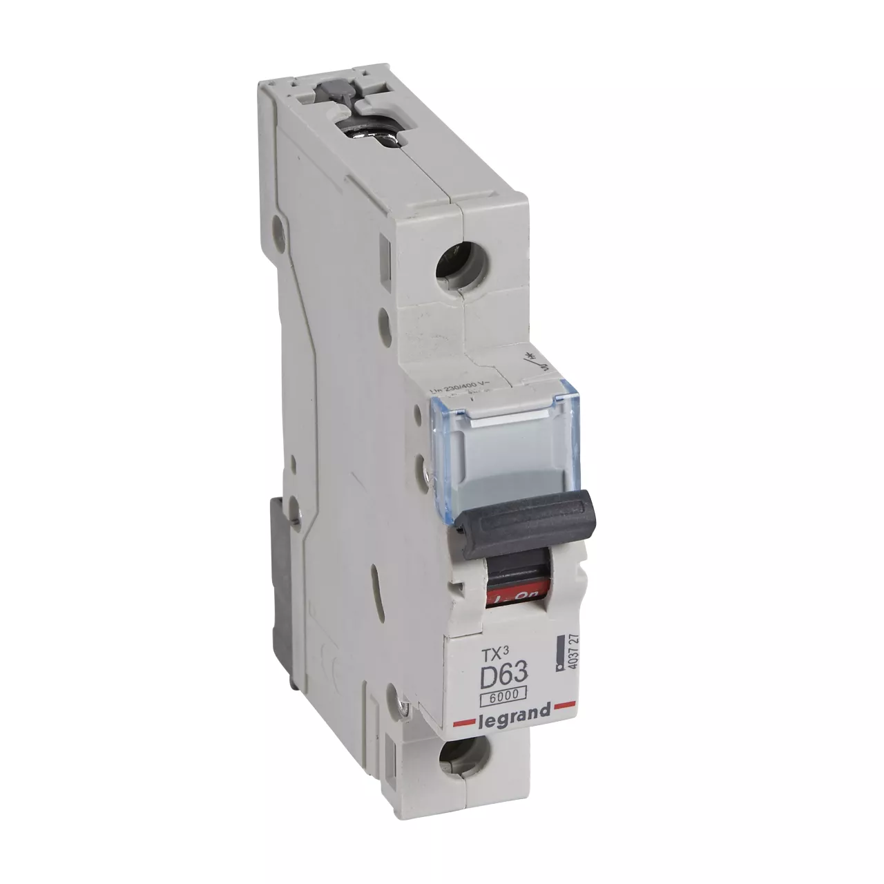 WYŁĄCZNIK NADPRĄDOWY S 301 1P D 63A 6000A SERII TX3, Legrand